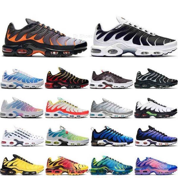 

36-45 breathable tn plus running shoes men women black white volt glow hyper pastel blue oreo orange pink mens trainers outdoor sneakers