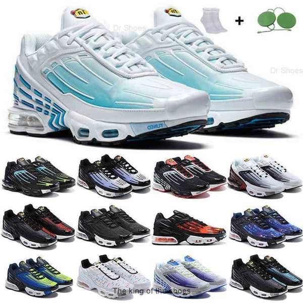 

sports tn plus 3 women men running shoes triple black iridescent white laser blue bred hyper violet comfortable outdoor sports trainers