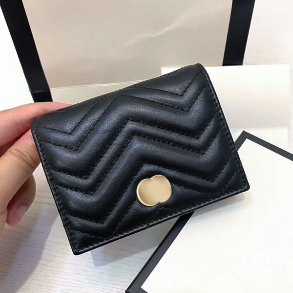 

fashion designer wallets genuine leather luxury marmont men five card holders coin purses wristlets with box keychain case women wallet hand, Red;blue