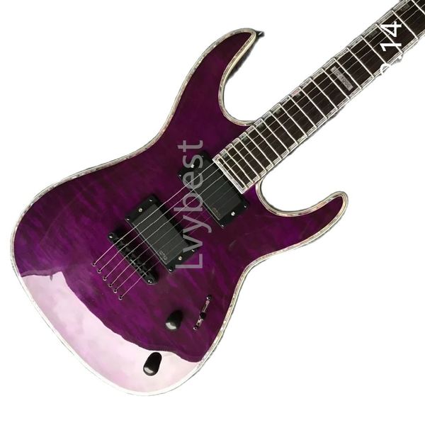 

lvyelectric guitar custom tiger flamed maple l-d e-p deluxe