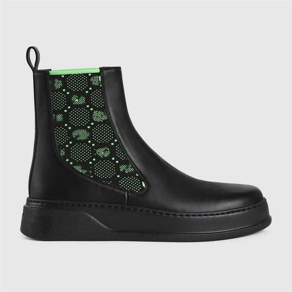 

luxury design boots fashion ggity women retro decoration winter warm snow non slip high heel martin knight tassel casual socks boots 05-03, Black
