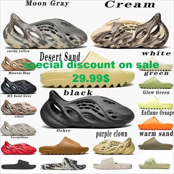 

shoes slippers sandals slides sneakers trainers slider foam runner graffiti bone white resin desert sand rubber summer designer beach