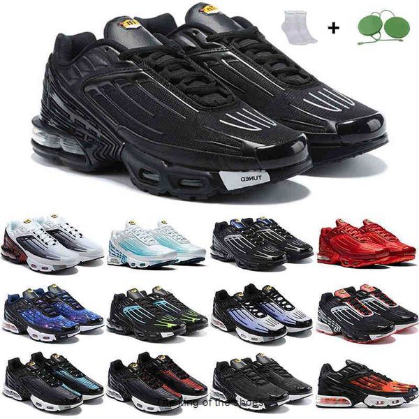 

2022 design tn plus 3 women men running shoes triple black iridescent white laser blue bred hyper violet sunset mens outdoor trainers
