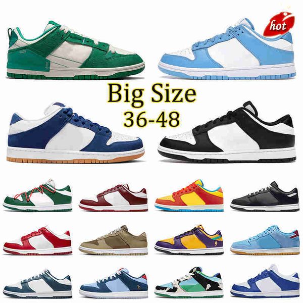 

og 2022 dunks mens womens og sneakers sb white black grey fog unc coast low syracuse vintage navy university red georgetown trail
