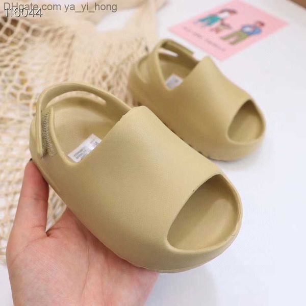 

designer fashion eva foam runer kan slides toddlers infants kids childrens slippers white black desert sand bone resin sandals yayihong