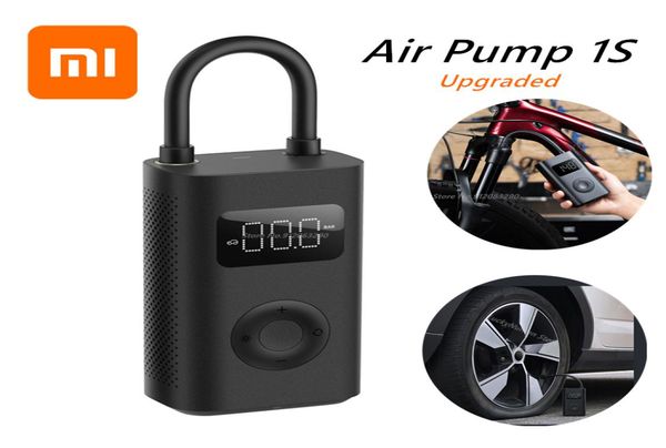 

xiaomi portable tire air compressor 1s smart digital tire pressure detection electric inflator pump for car football bike5892156