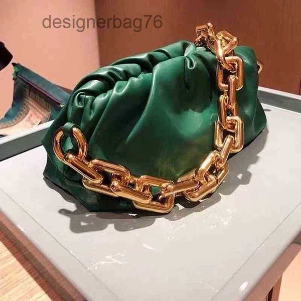 

classic lady bags designer bottegass handbag venetas ladies bag women 2023 thick chain net cloud leather red underarm chest metal women&#039