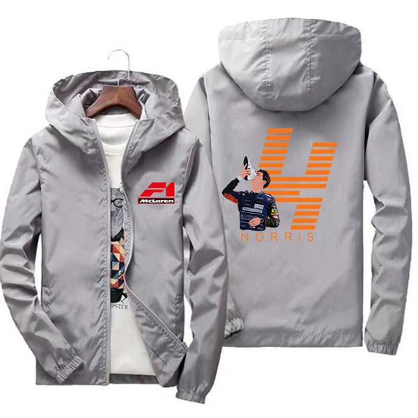 

mqqd men's and children's hoodies jackets 2022 new f1 mclaren norris team racing fans mens autumn coats streetwear men women coupl, Black