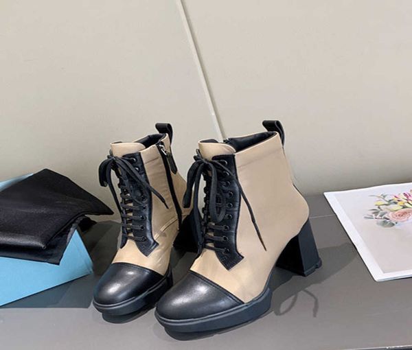 

brand casual shoes autumn and winter 2022 round head black shoes heighten tube side zipper martin winter and warm