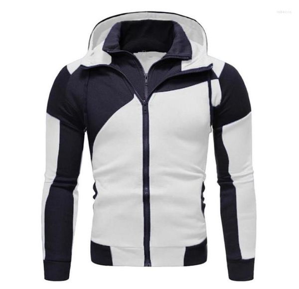 

men039s hoodies men39s sweatshirts autumn winter men patchwork hoody fleece tracksuit male warm hooded zipper sportswear6549066, Black