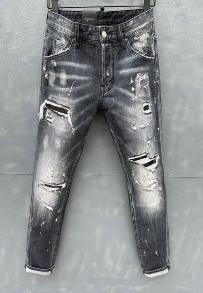 

brand of fashionable european and american men039s casual jeans highgrade washing pure hand grinding quality optimization l2088067, Blue