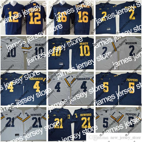

american college football wear american college football wear ncaa michigan wolverines football college 10 tom brady jerseys 2 charles woods, Black