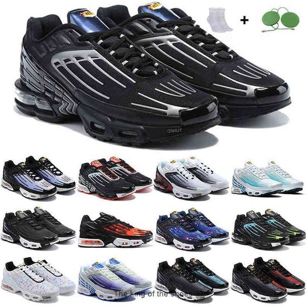 

colorful tn plus 3 women men running shoes triple black iridescent white laser blue bred hyper violet suitable outdoor sports trainers