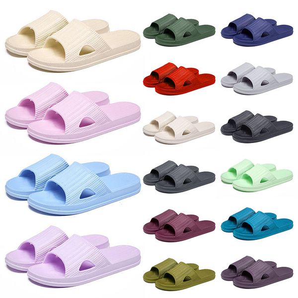 

wholesale 2022 menw women designer slippers light blue pink green olive green slides foam sandals slip-on incoor outdoor flats platforms san, Black