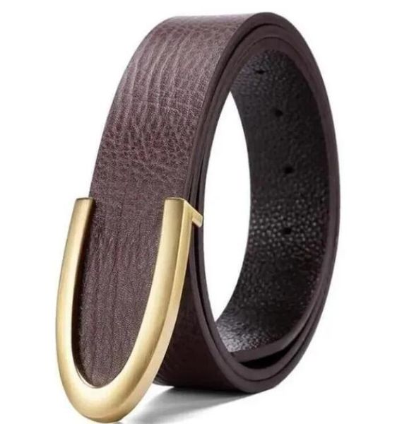 

fashion buckle genuine leather belt width 3.8cm 3 styles highly quality with box designer men women mens belts aaa097211, Black;brown