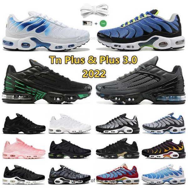 

tn plus tnplus 3.0 running shoes tn mens women triple white black navy blue volt glow oreo green aqua spray paint social fc womens