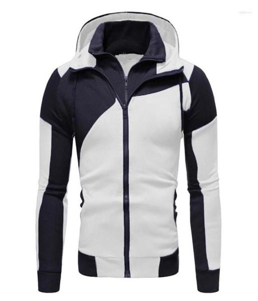 

men039s hoodies men39s sweatshirts autumn winter men patchwork hoody fleece tracksuit male warm hooded zipper sportswear2588546, Black