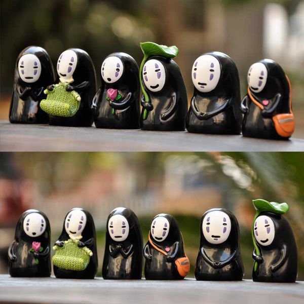 

interior decorations car dashboard ornaments for spirited away no-face man decoration cute toys automobile interior accessories gift t221215