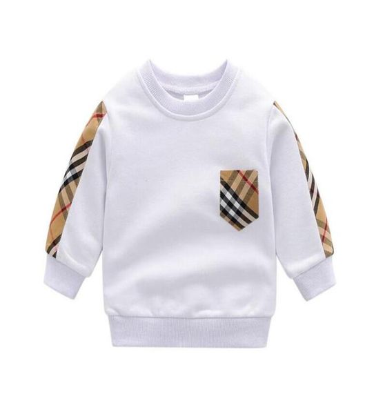 

baby boys girls plaid sweaters pullover spring fall kids long sleeve sweatshirts children cotton sweater 17 years8256160, Blue
