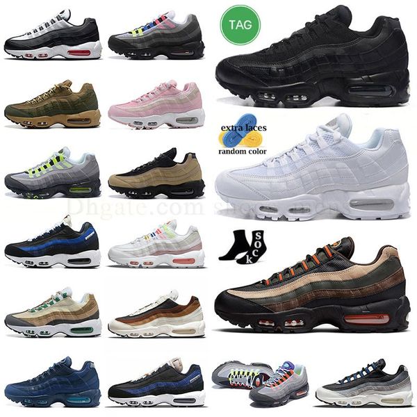 

maxs 95s running shoes what the dark army midnight navy bluegraphic og neon triple black with orange triple white wolf grey mens sports eur