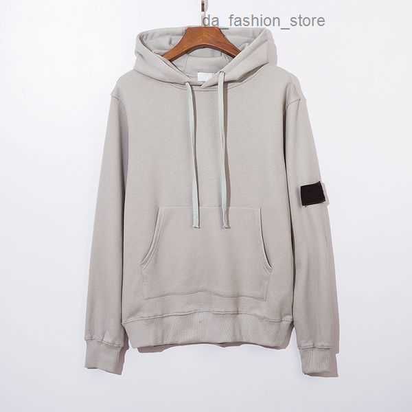 

brand hoodies 20 autumn and winter stone new basic classic armband terry hooded hoodie sweatershirts size m-2xl 49, Black