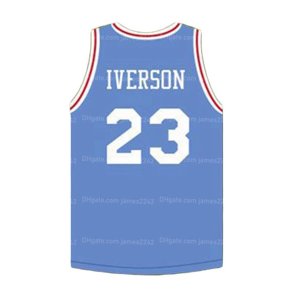 

custom allen iverson #23 basketball jersey kevin garnett stitched blue any names number s-4xl jerseys, Black;red