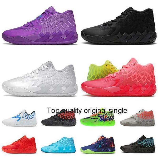

2022 new rick and morty lamelo ball shoe mb 01 basketball shoes for mens rock ridge red queen city buzz black blast purple unc sports