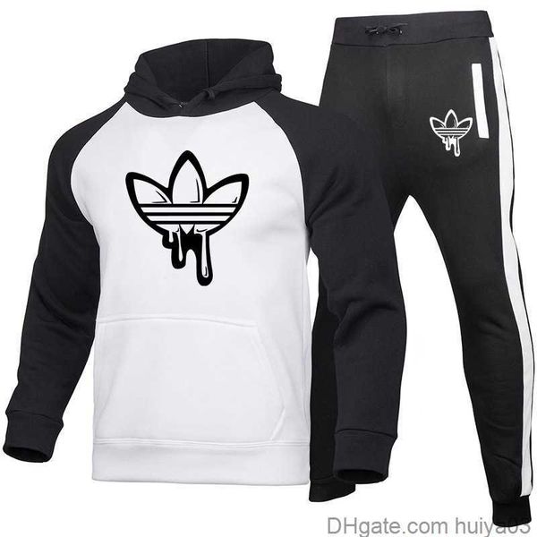 

new designer tracksuit fashion men 's sportswear color large size hoodie women sports hoodie sweatpants casual long-sleeved pullover hu, Gray