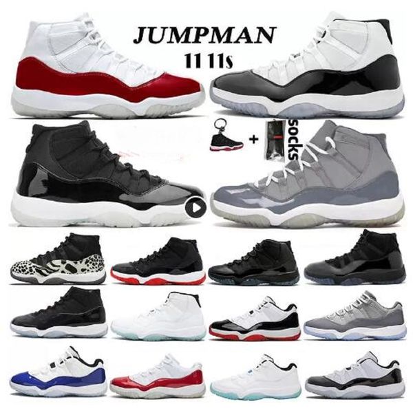 

11 11s basketball shoes high cherry low 72-10 cool grey bred pure violet concord blue bright citrus space jam mens womens sports sneakers na