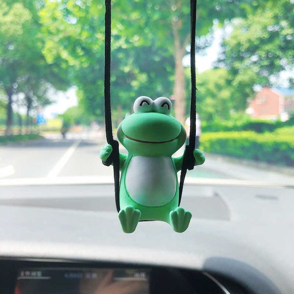 

interior decorations anime car interior decoration pendant gypsum swing frog pendant for auto rearview mirror decoration car accessories int