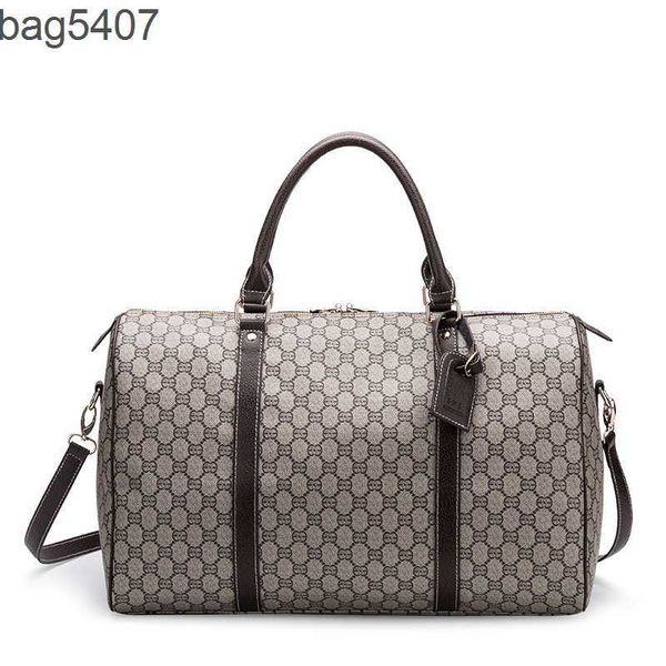 

2023 design bag stores 70% wholesale and retail trend fashion old print personalized large capacity portable simple men's