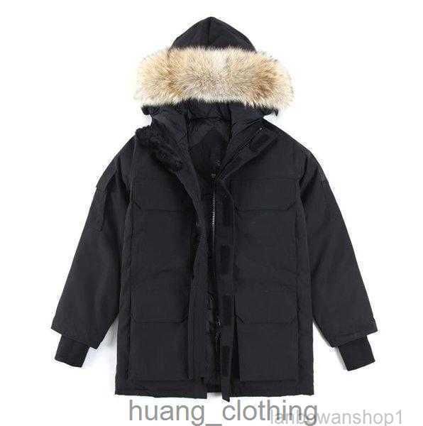 

canadian goose jacket men's down parkas goode parka mens coat vest winter windbreaker black thick warm hooded wolf fur7oxvy7oxvy