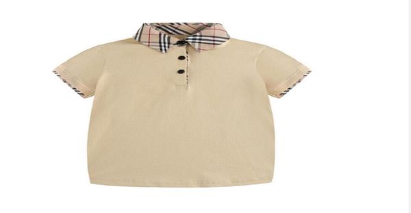 

2022 summer children039s wear children039s short sleeved tshirt baby plaid shirt children039s summer boys039 527273, Blue