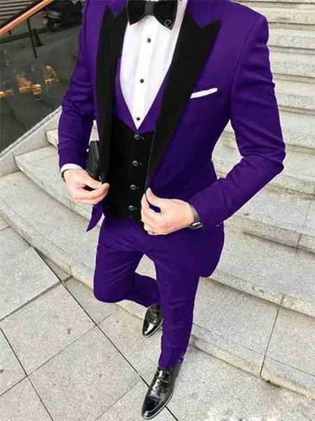 

custom-made groom tuxedos one button men suits peak lapel groomsmen wedding/prom/dinner man blazer jacket pants tie vest m211, Black;gray