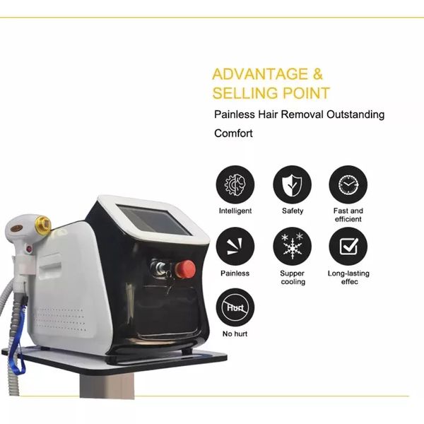 

home beauty instrument three wavelength diode laser hair removal machine 20 million s with ce suitable for any skin