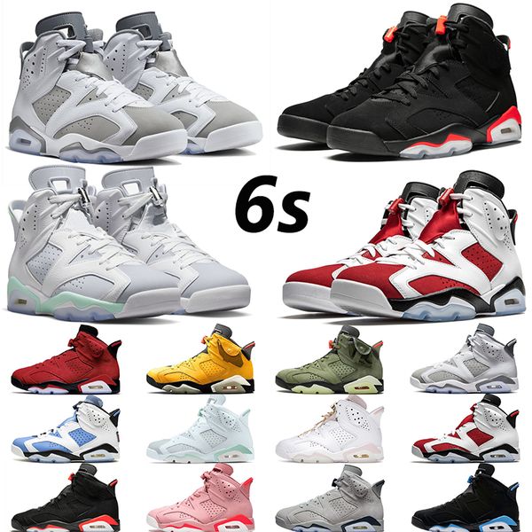 

jumpman 6s basketball shoes carmine gold hoops mint foam black infrared metallic silver cool grey bordeaux mens womens trainers outdoor spor