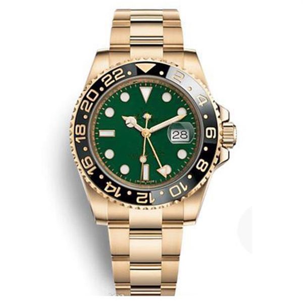 

men luxury watch 40mm 126710blro 126711chnr 126715chnr basel pepsi gmt jubilee strap automatic watch 2813 movement 18k gold mens w284y, Slivery;brown