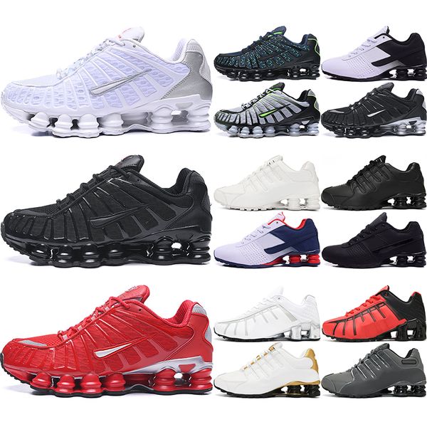 

shox tl men running shoes des chaussures outdoor trainers triple black white volt silver speed red dark blue mens zapatillas sports sneakers