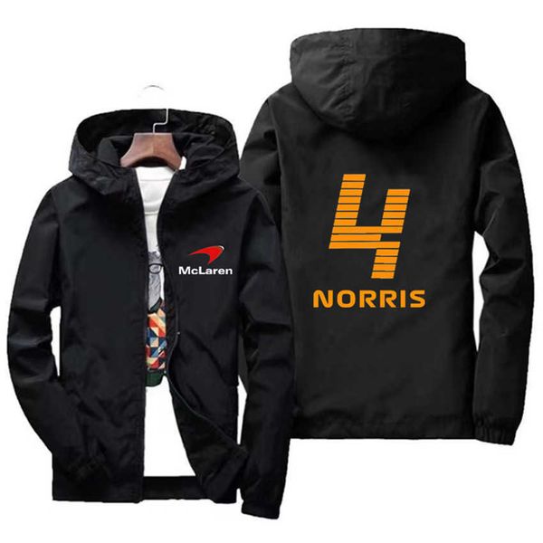 

mnc8 men's and children's hoodies jackets 2022 new f1 mclaren norris team racing fans mens autumn coats streetwear men women coupl, Black