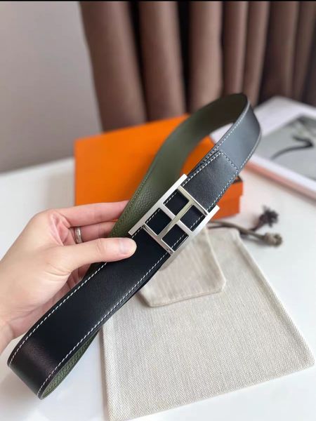 

men designers women belts fashion genuine leather womens mens letter double buckle belt 012, Black;brown