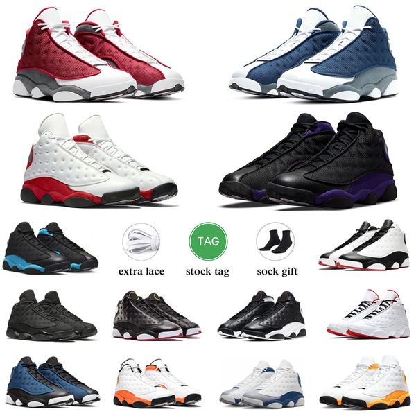 

13 13s men basketball shoes university gold hyper royal red flint obsidian black cat court purple reverse atmosphere grey women sport