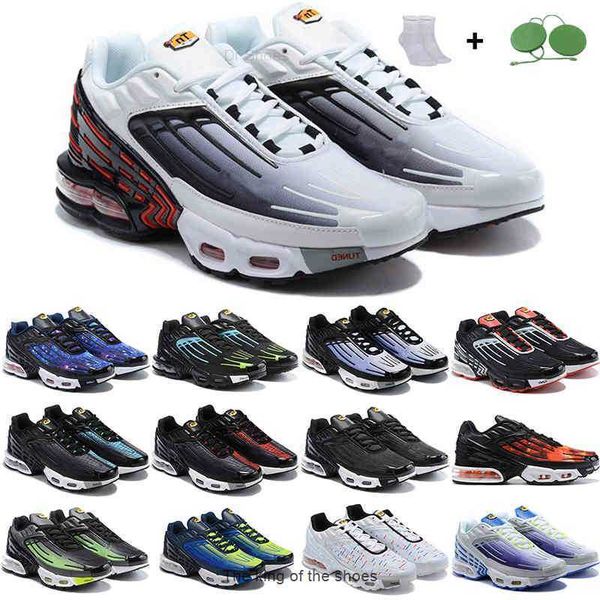 

colorful tn plus 3 women men running shoes triple black iridescent white laser blue bred hyper violet wonderful outdoor sports trainers