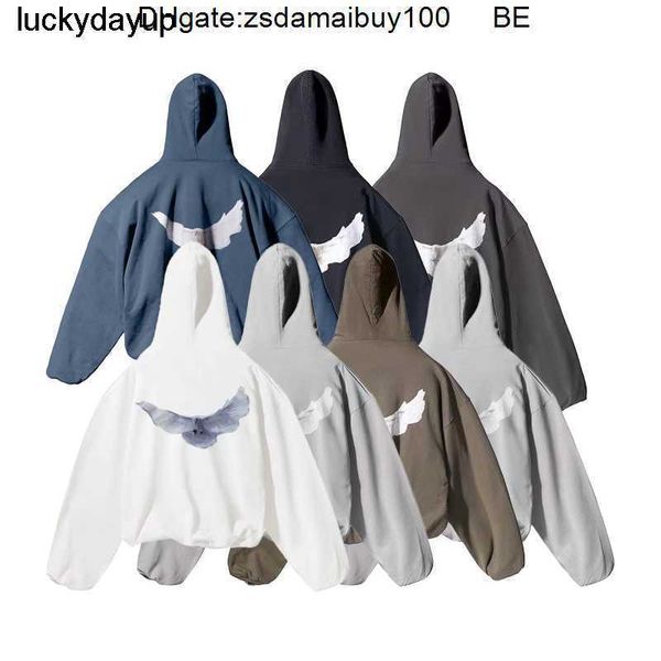 

men's hoodies sweatshirts designer kanyes classic wests luxury hoodie womens pullover sweater hooded, Black