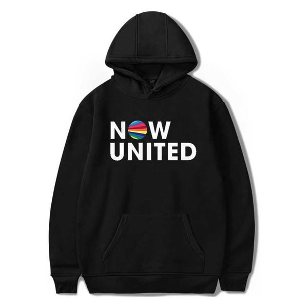 

now united hoodie fashion sweatshirt hoodies casual outwear, Black
