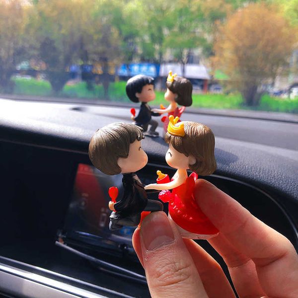 

interior decorations cute couple car interior decoration ornaments marriage proposal kiss couple doll center console decoration for car acce
