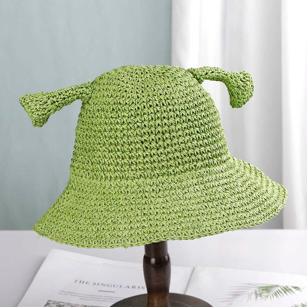 

beanie/skull caps elf hat sun visor women's bucket hat cap beach s women summer woman luxury summer straw for girl t221201, Blue;gray