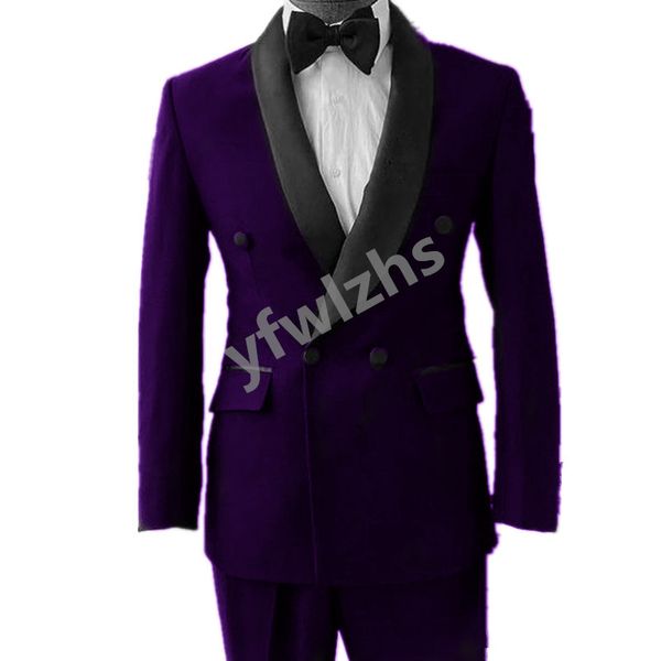 

wedding tuxedos double-breasted mens suit shawl lapel formal business mens jacket blazer groom tuxedo coat pants 2105, Black;gray
