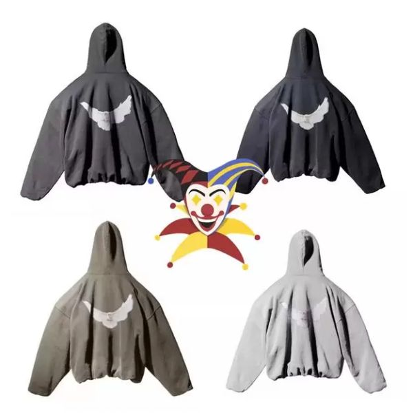 

2023fw hoodie men women 1 print oversized heavy fabric, Black;brown