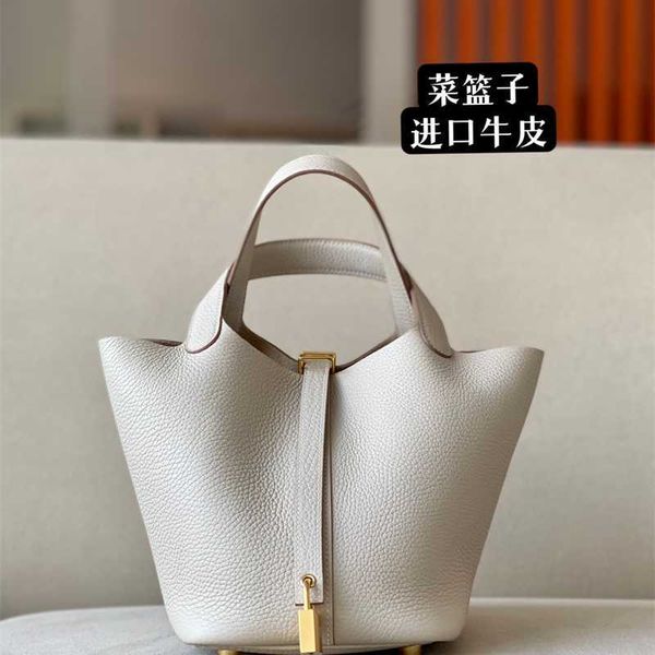 

original designer h designer handbags picotin bags french hand made wax thread head layer togo leather vegetable basket portable women s bag