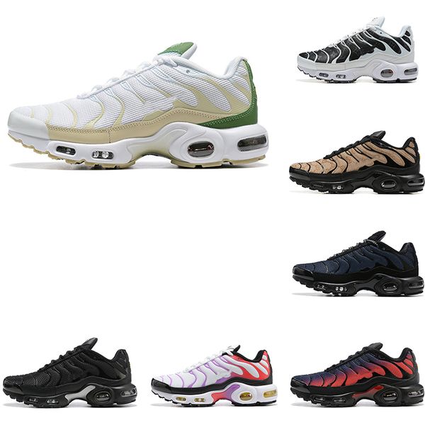 

tn plus running shoes mens women tns terrascape triple white black laser blue volt glow oreo air womens breathable max trainers outdoor snea